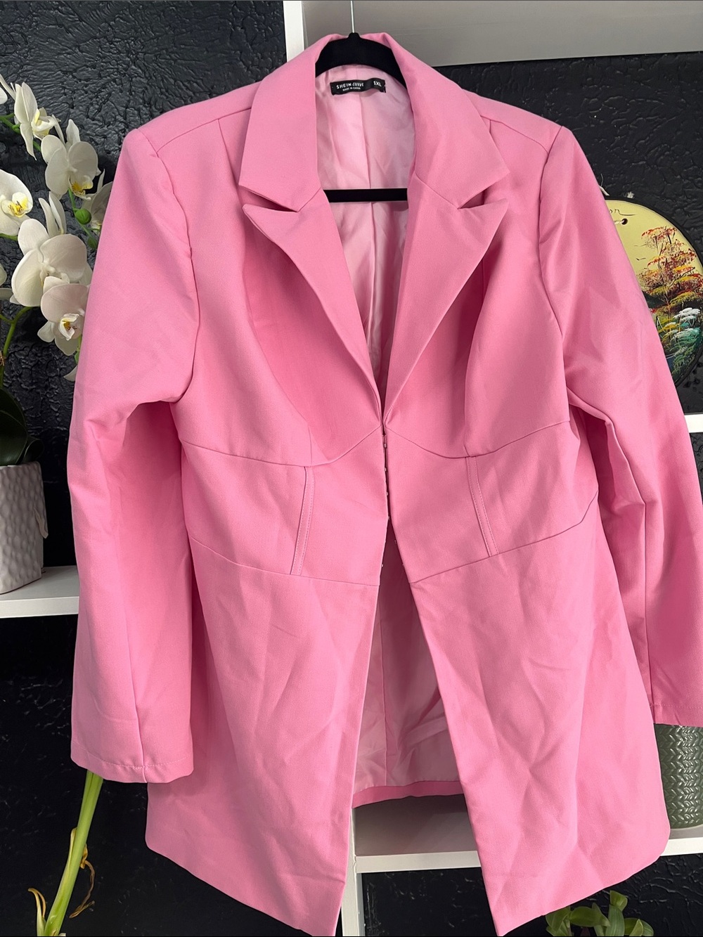 Pink Longline Blazer